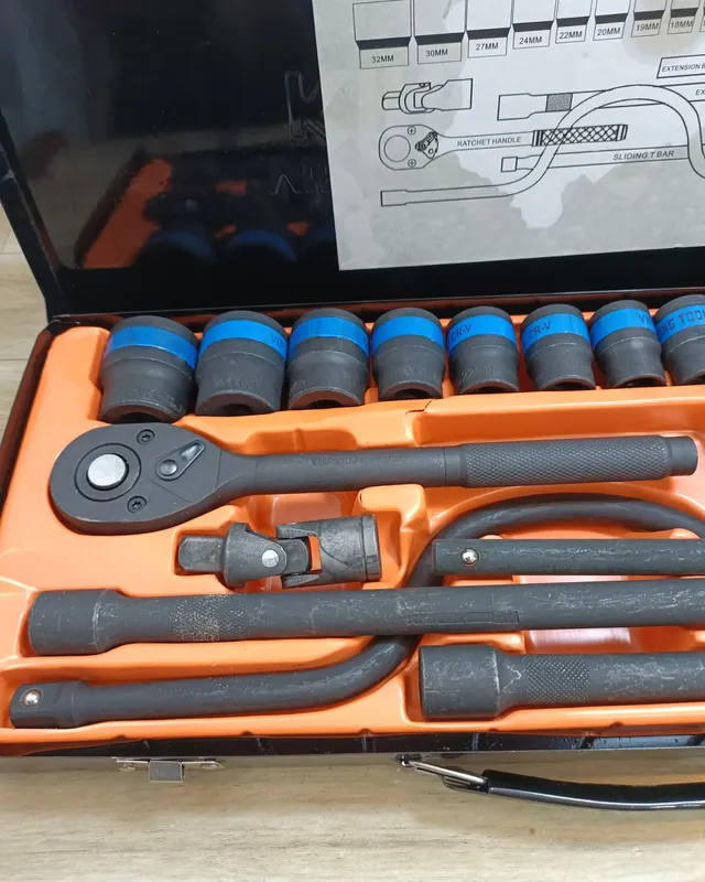 جعبه بکس 24 پارچه کینگ تولز جرمنی خورده VIP KINGTOOLS درایو 1/2 gallery6