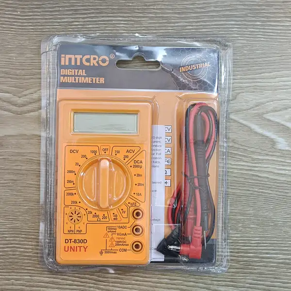 مولتی متر دیجیتالی Intcro مدل DT830D