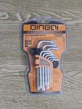 مجموعه 9 عددی آچار آلن ستاره ای کوتاه دینگی کد 17123A gallery0