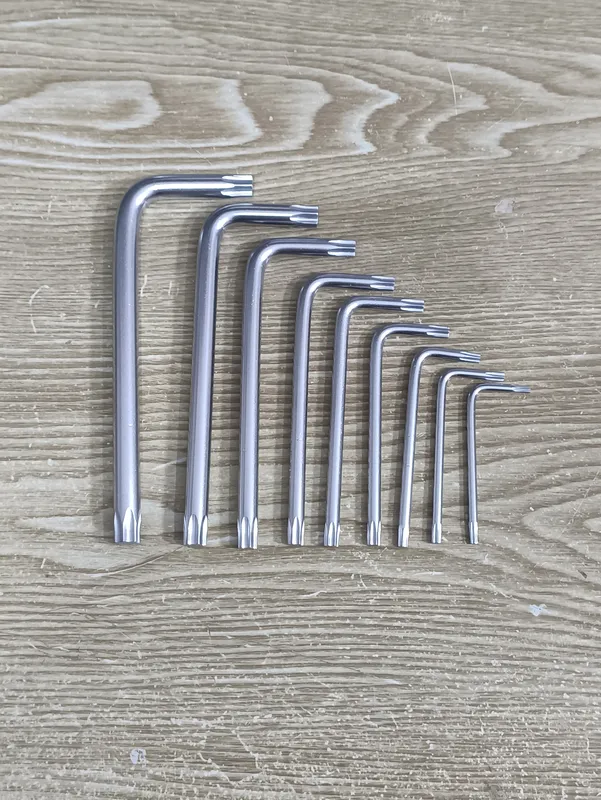 مجموعه 9 عددی آچار آلن ستاره ای کوتاه دینگی کد 17123A gallery3