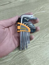 مجموعه 9 عددی آچار آلن ستاره ای کوتاه دینگی کد 17123A gallery2