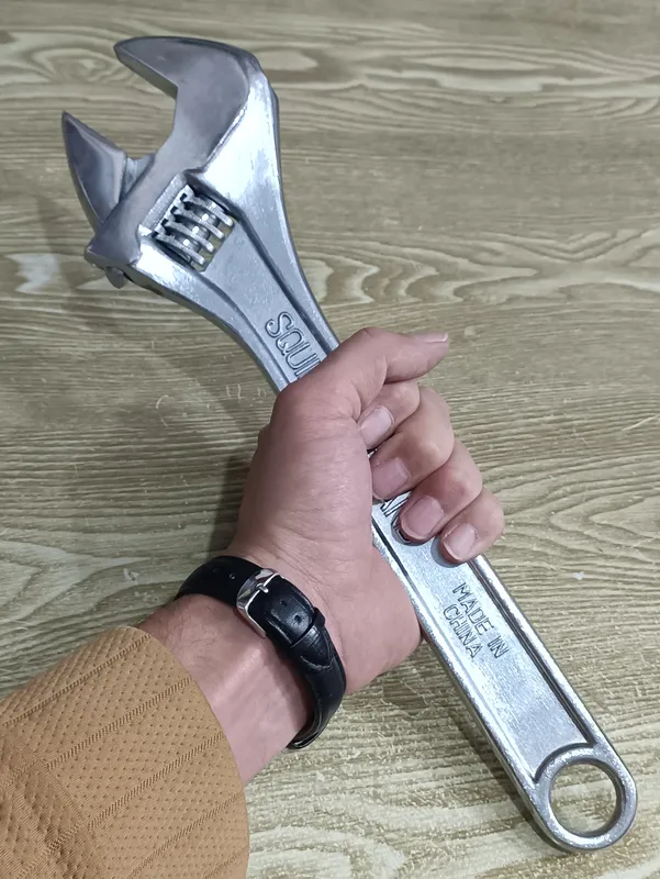 آچار فرانسه سنجاب نشان Squirrel Brand سایز 15 اینچ چین قدیم gallery4