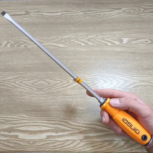 پیچ گوشتی دوسو ضربه خور آچارخور دینگی سایز 12 اینچ (30سانتی متری)